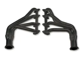 Flowtech Long Tube Headers - 1965-76 Ford F100/150/250 2WD - 352-428 - 1.75" - 3" Collector - Black Paint