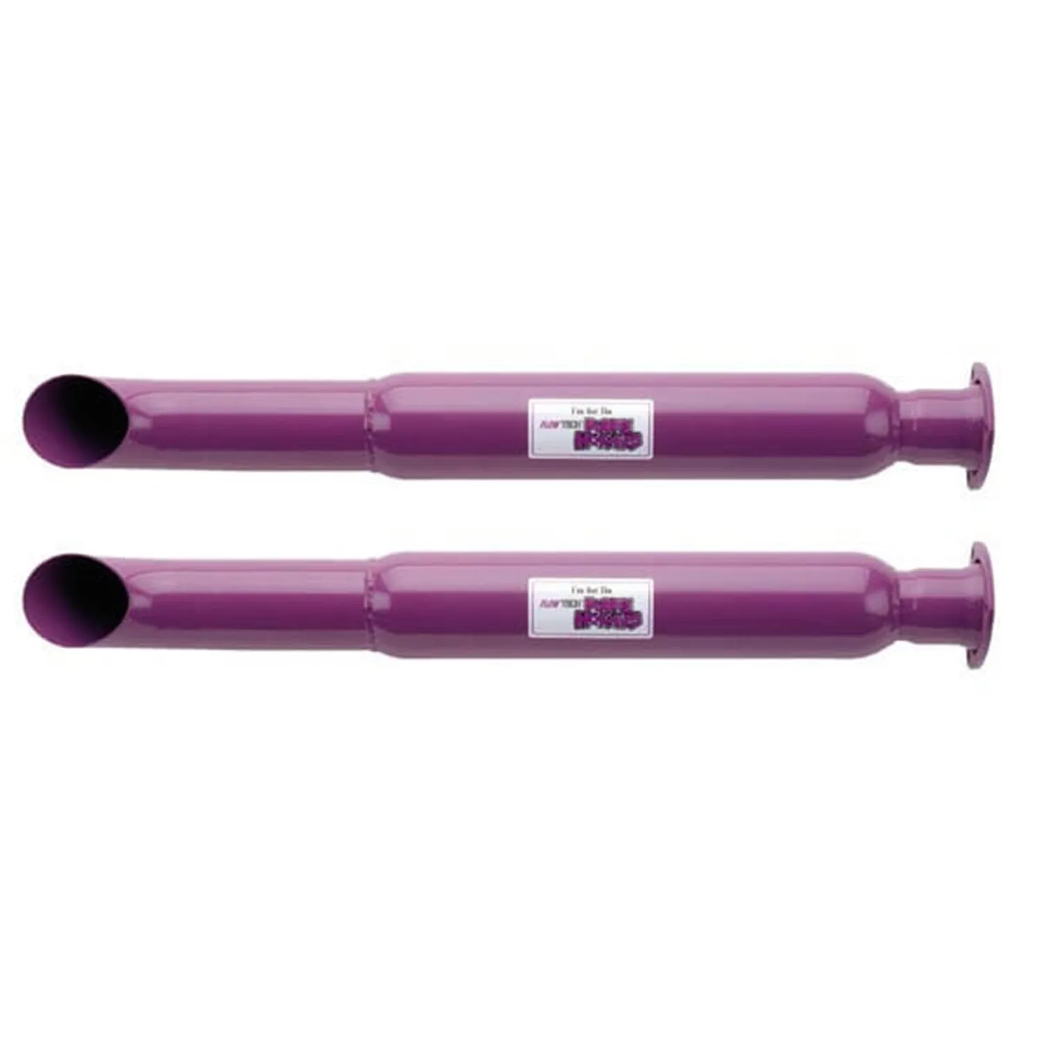 Flowtech Purple Hornies 3-Hole Jeep Header Mufflers (Pair) - 3" Inlet/3" Outlet