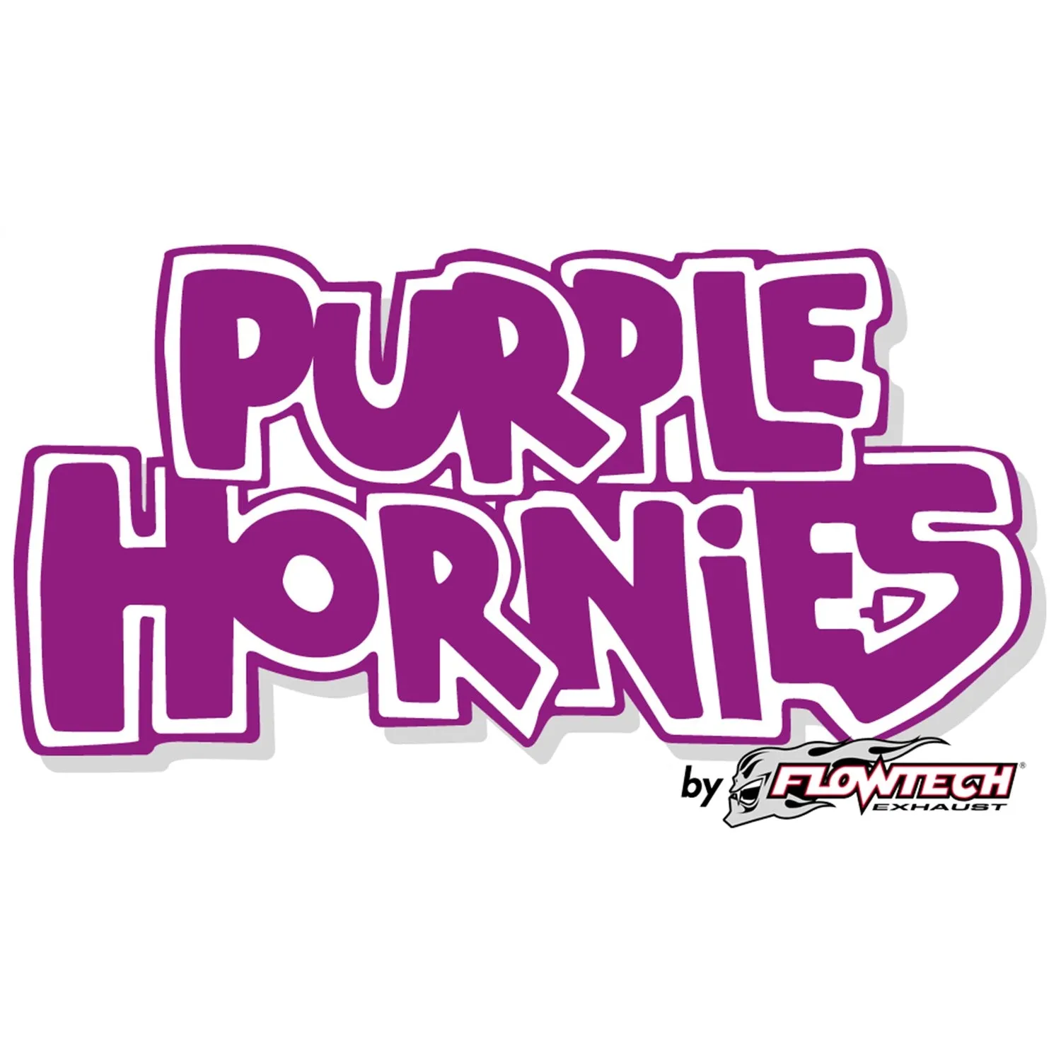 Flowtech Purple Hornies 3-Hole Jeep Header Mufflers (Pair) - 3" Inlet/3" Outlet