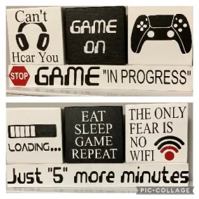 Gamer Double Sided Wood Sign Stacker DIY Kit