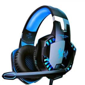 Gaming Headphones For PC Bass Stereo Over-Head Earphone Casque Laptop Microphone