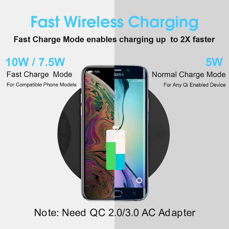 Gaming USB Headset Stand Fast Wireless Charging Headset Holder With LED For All Phones
