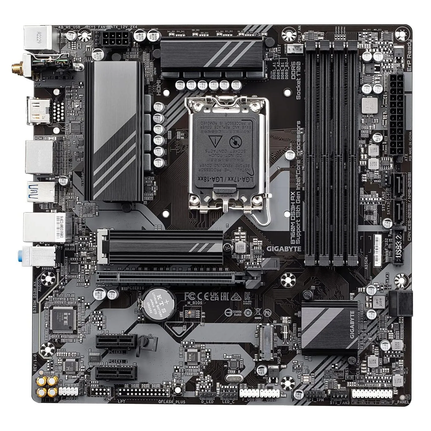 GIGABYTE B760M DS3H AX Motherboard  (Refurbished)
