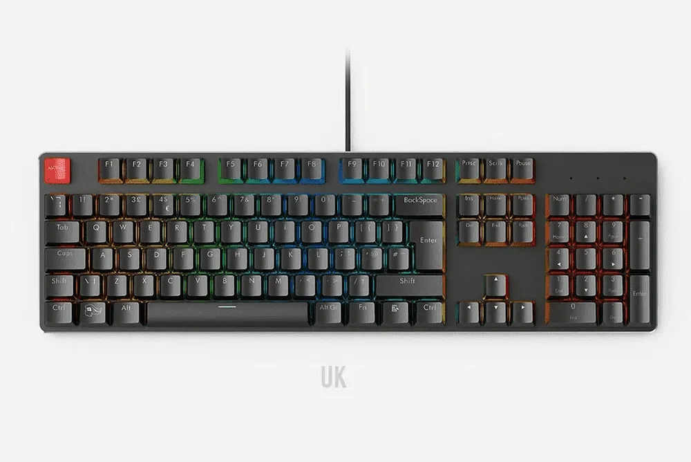 Glorious UK ISO Backlit ABS Mechanical Keyboard Keycaps