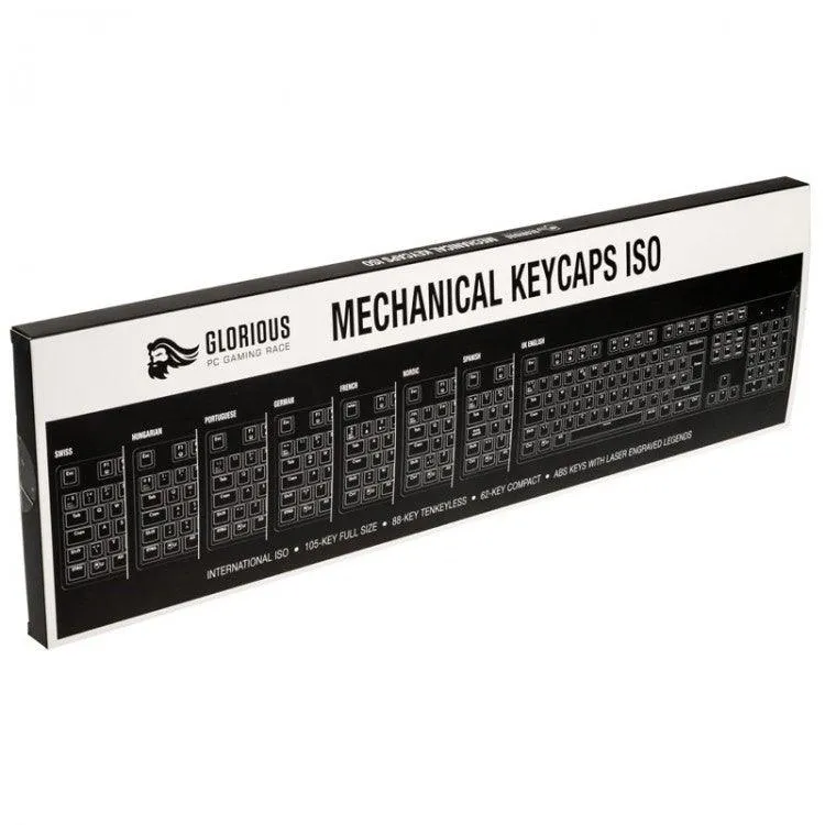 Glorious UK ISO Backlit ABS Mechanical Keyboard Keycaps