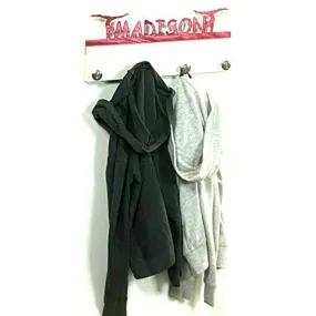 Gymnast Personalized Sports Coat Hook Hanger, Handmade Wall Organizer, Storage Space for Your Living Space