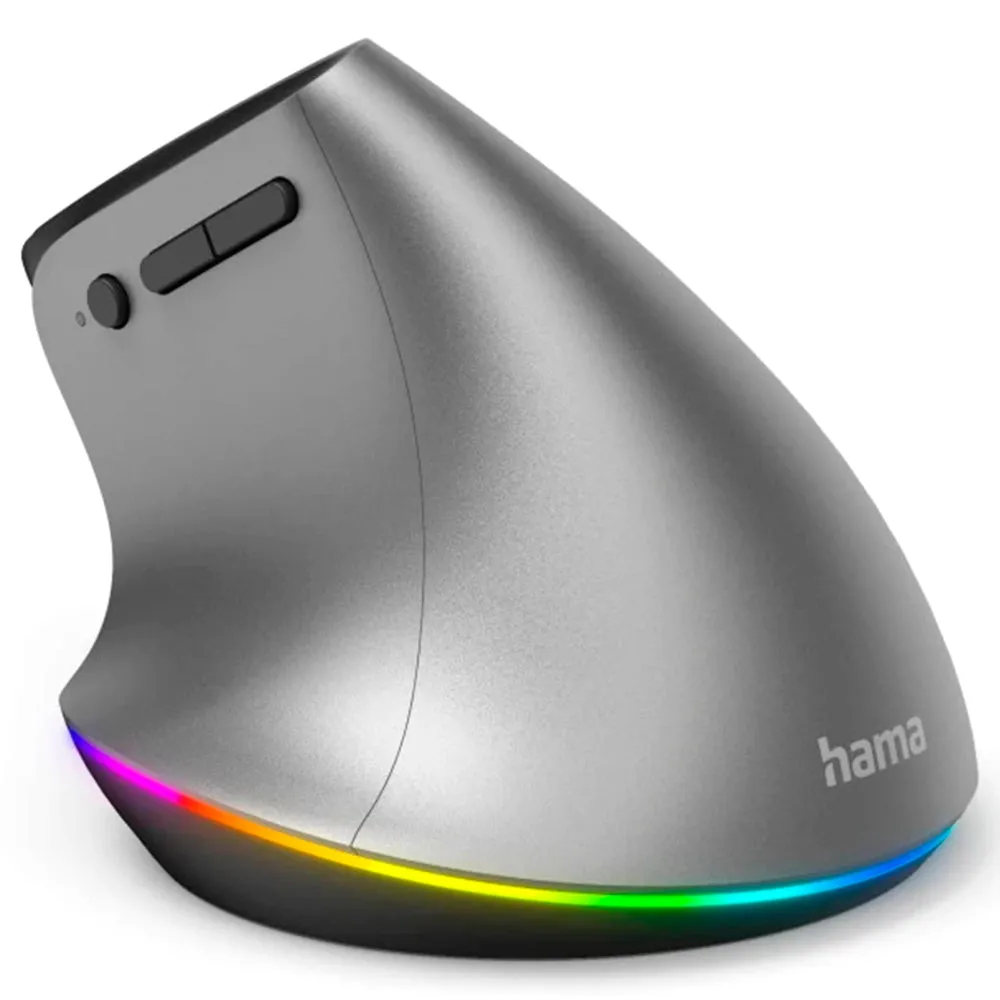 Hama EMW-700 Ergonomic Vertical Wireless Mouse - Grey | 499073