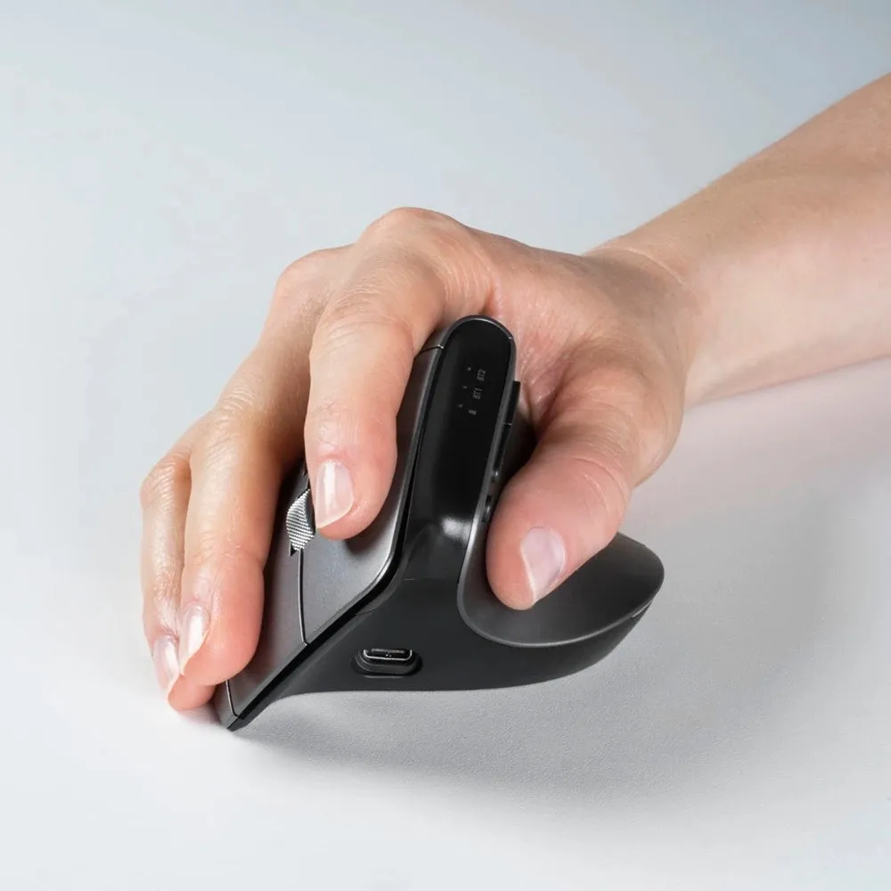 Hama EMW-700 Ergonomic Vertical Wireless Mouse - Grey | 499073
