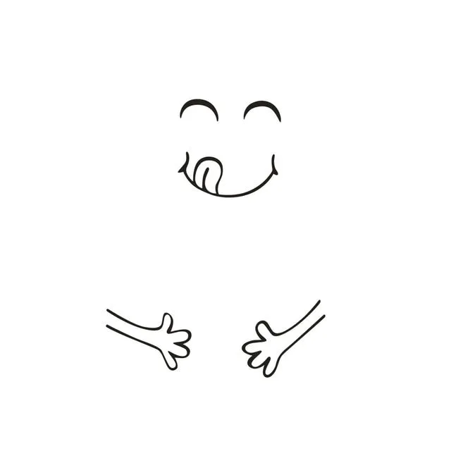 Happy  Fridge Delicious Face - Kitchen Vinyl Wall Stickers