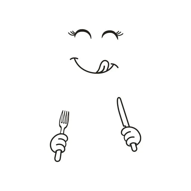 Happy  Fridge Delicious Face - Kitchen Vinyl Wall Stickers