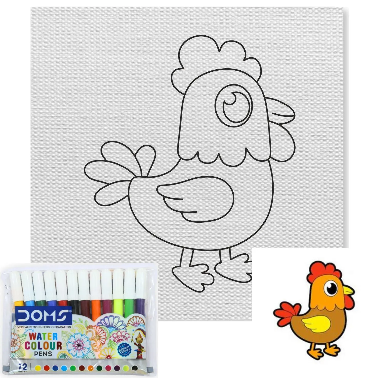 Hen Canvas Kit