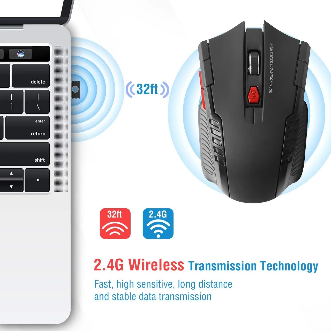 iMountek 2.4G Wireless Gaming Mouse