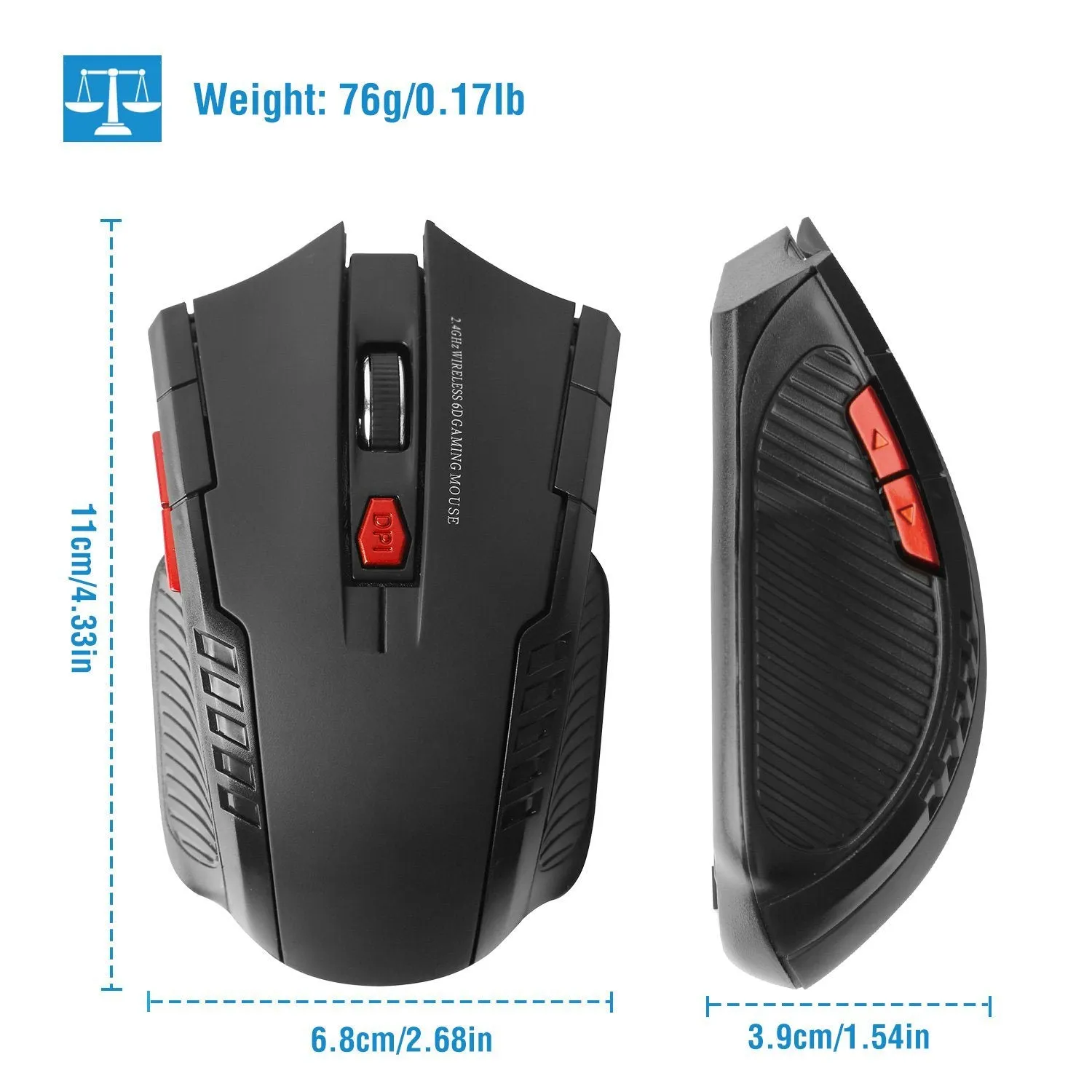 iMountek 2.4G Wireless Gaming Mouse