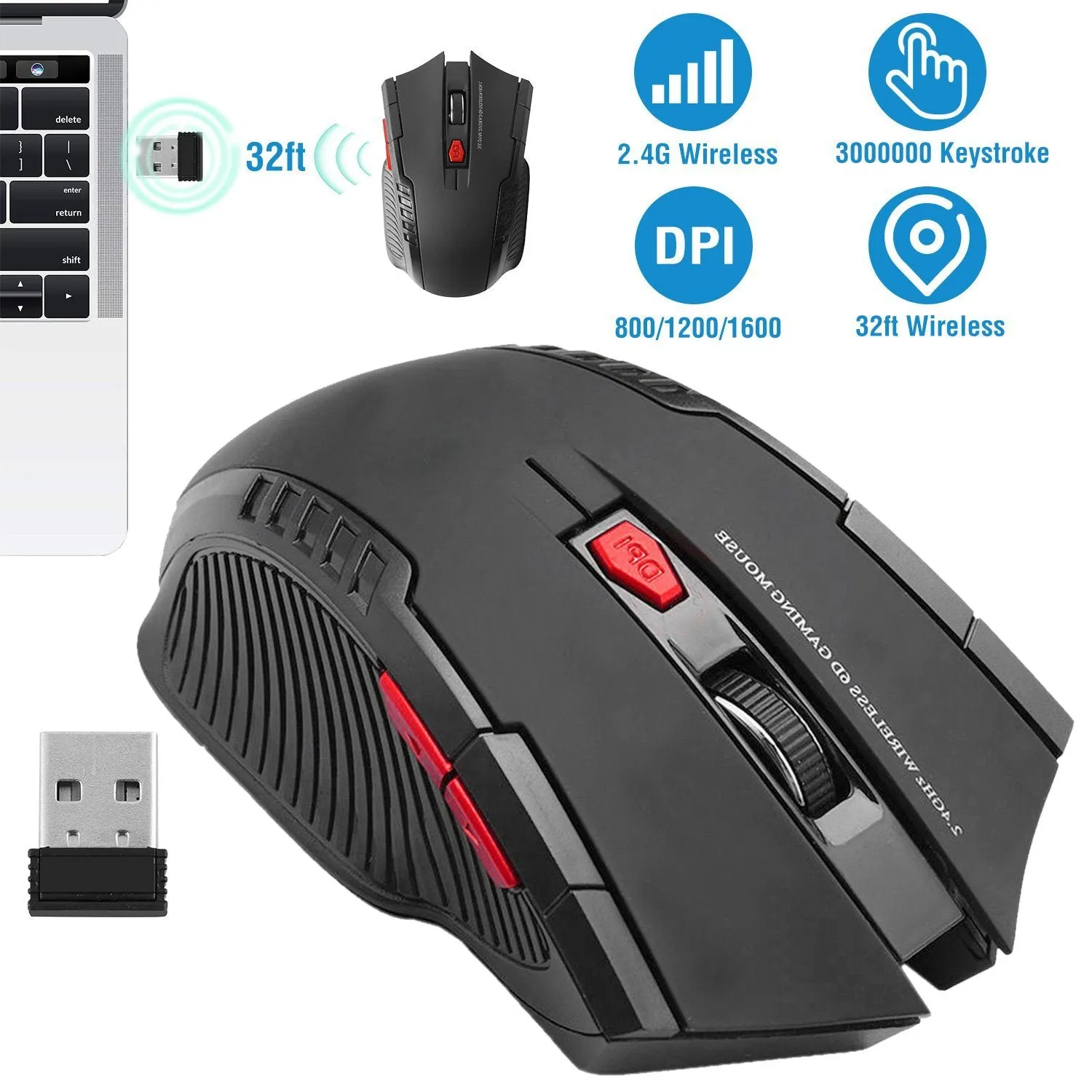 iMountek 2.4G Wireless Gaming Mouse