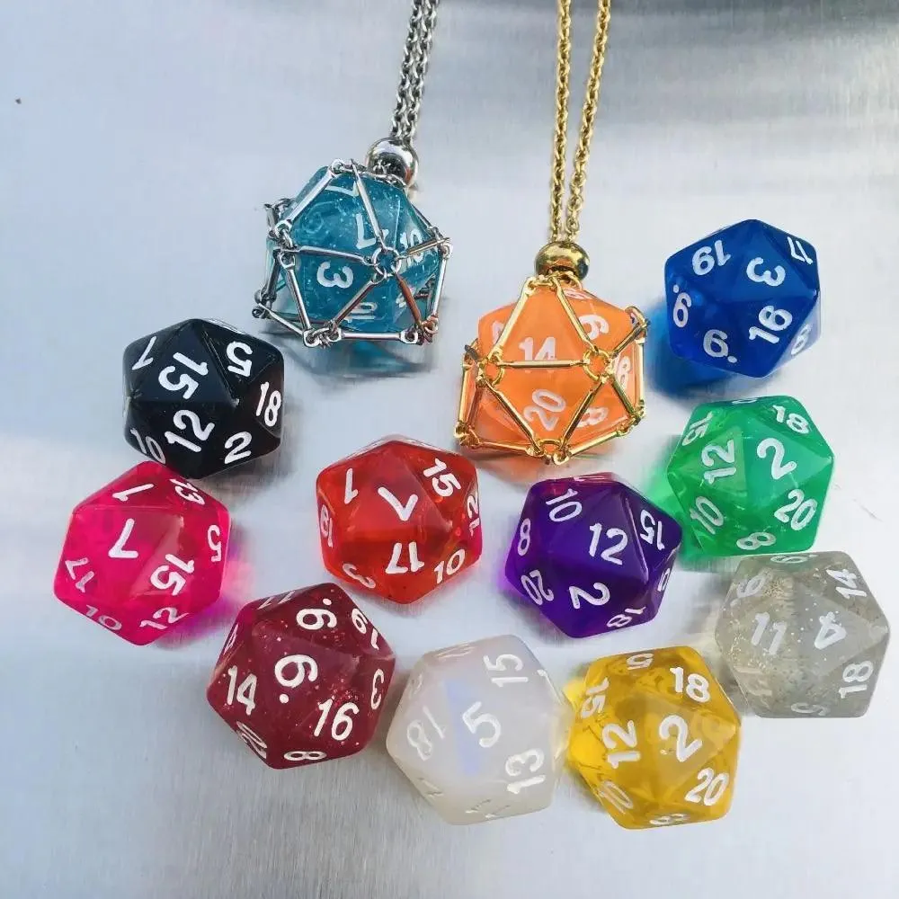 Jewelry, Pendant Crystal Net Metal Necklace Necklace Dice Pendant
