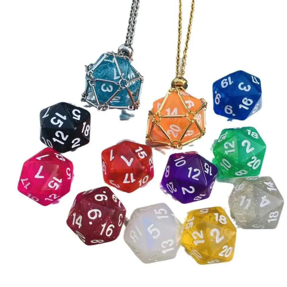 Jewelry, Pendant Crystal Net Metal Necklace Necklace Dice Pendant