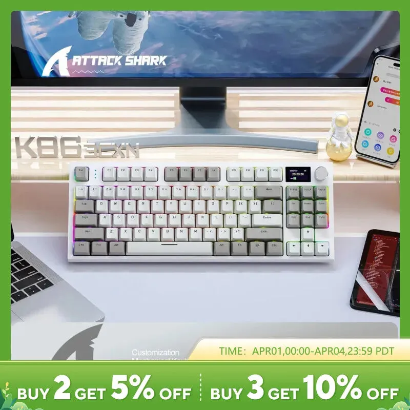 K86 Wireless Hot-Swappable Mechanical Keyboard