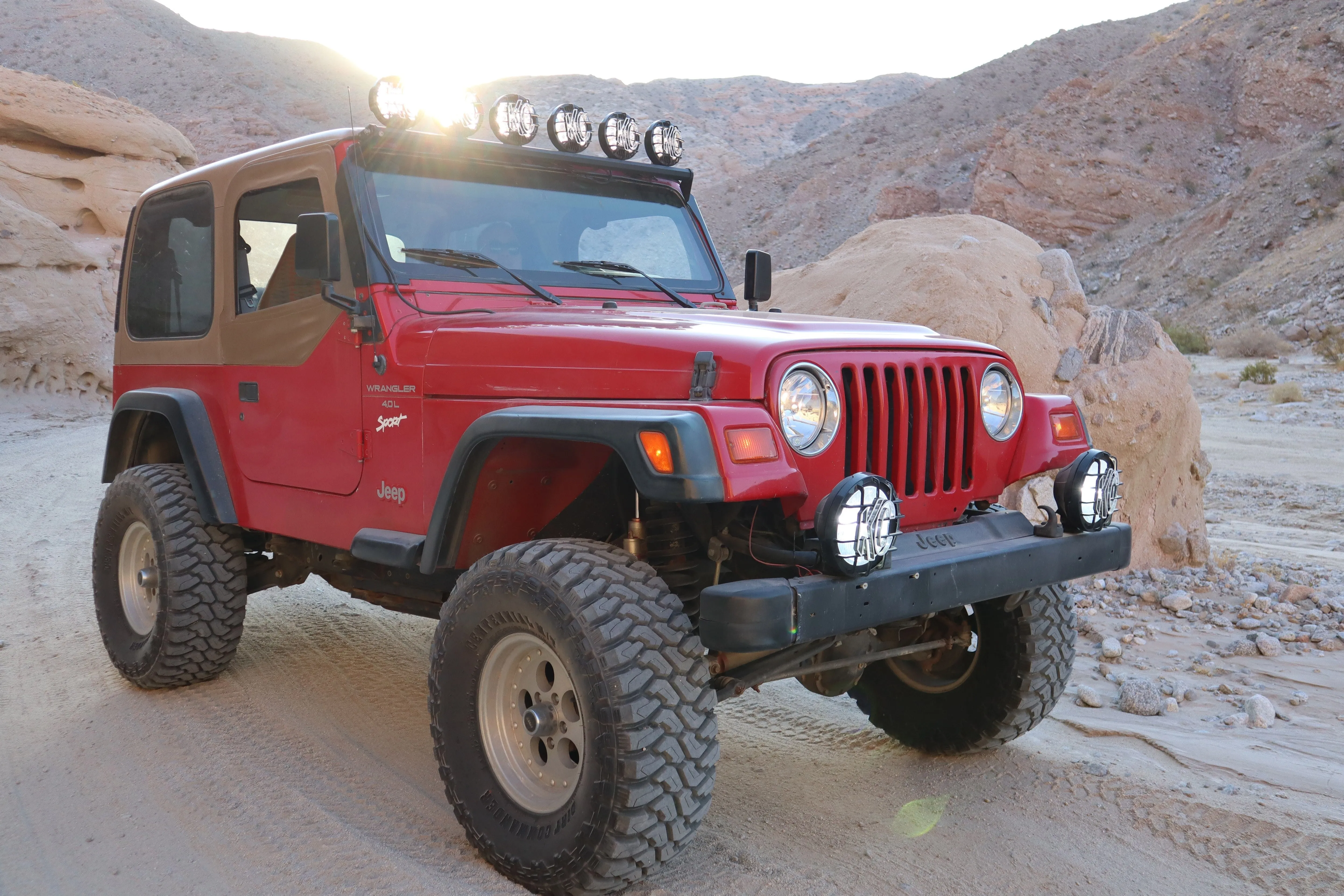 KC Hilites Overhead Mount Bracket Set - Jeep TJ