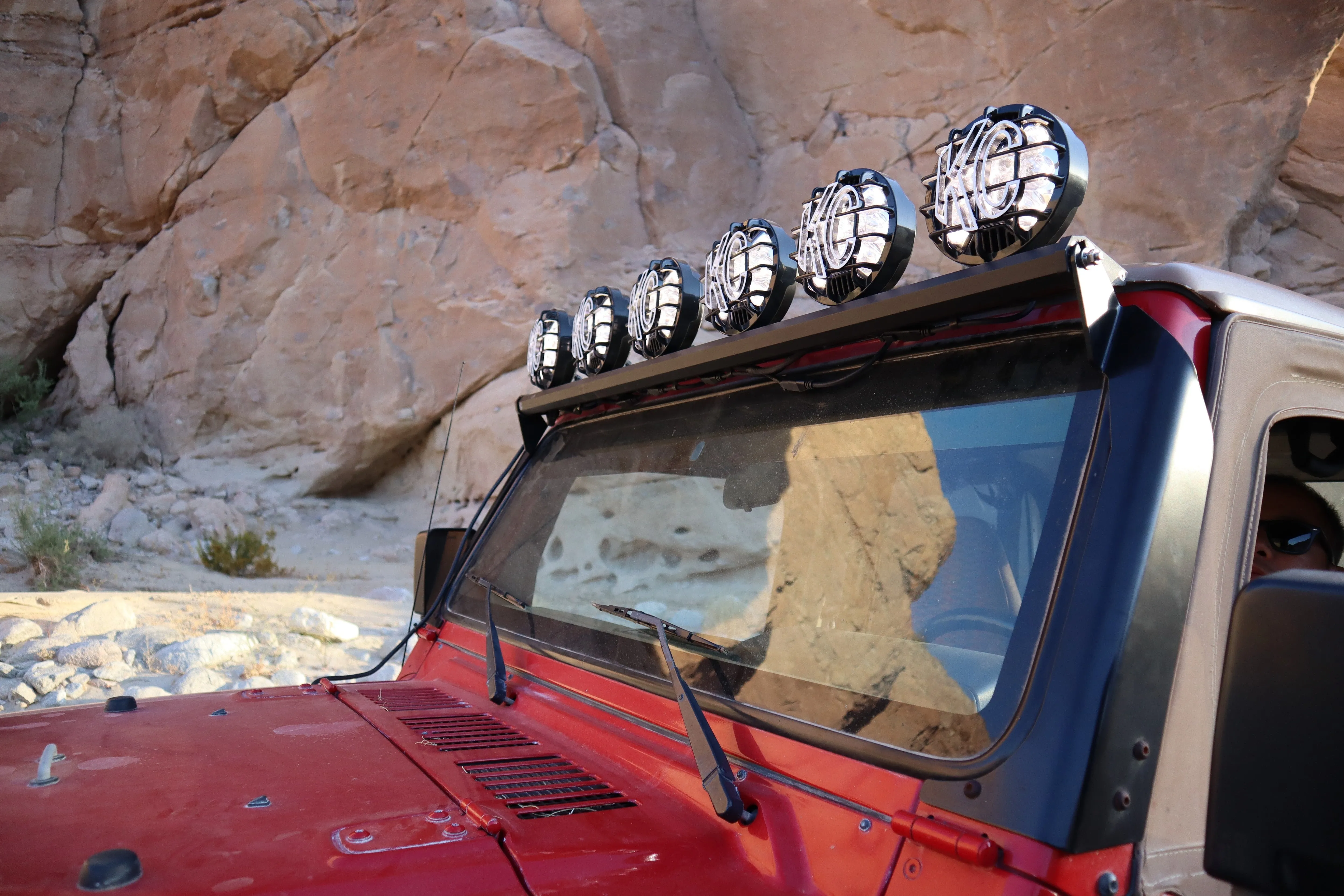 KC Hilites Overhead Mount Bracket Set - Jeep TJ