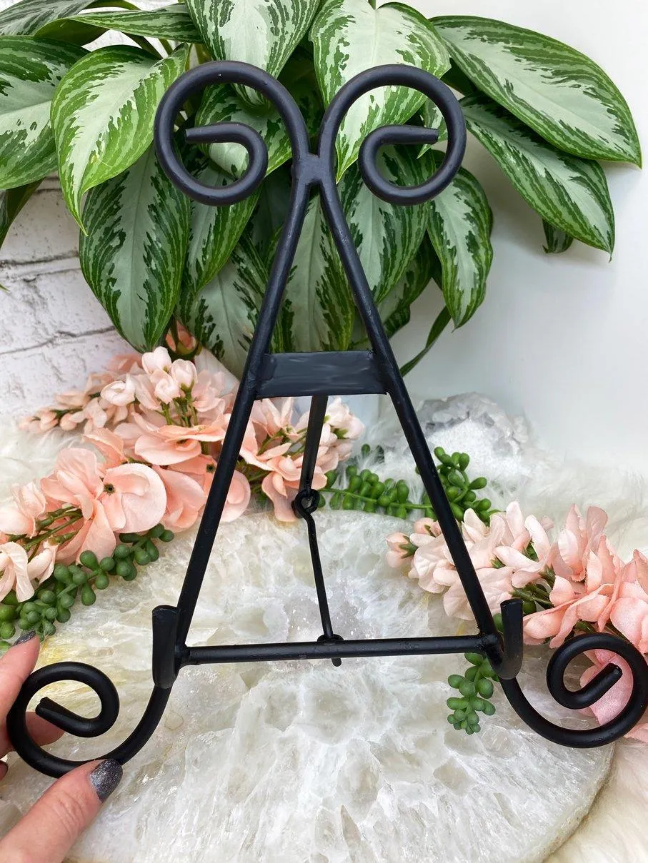 Large Metal Crystal Slice Stands