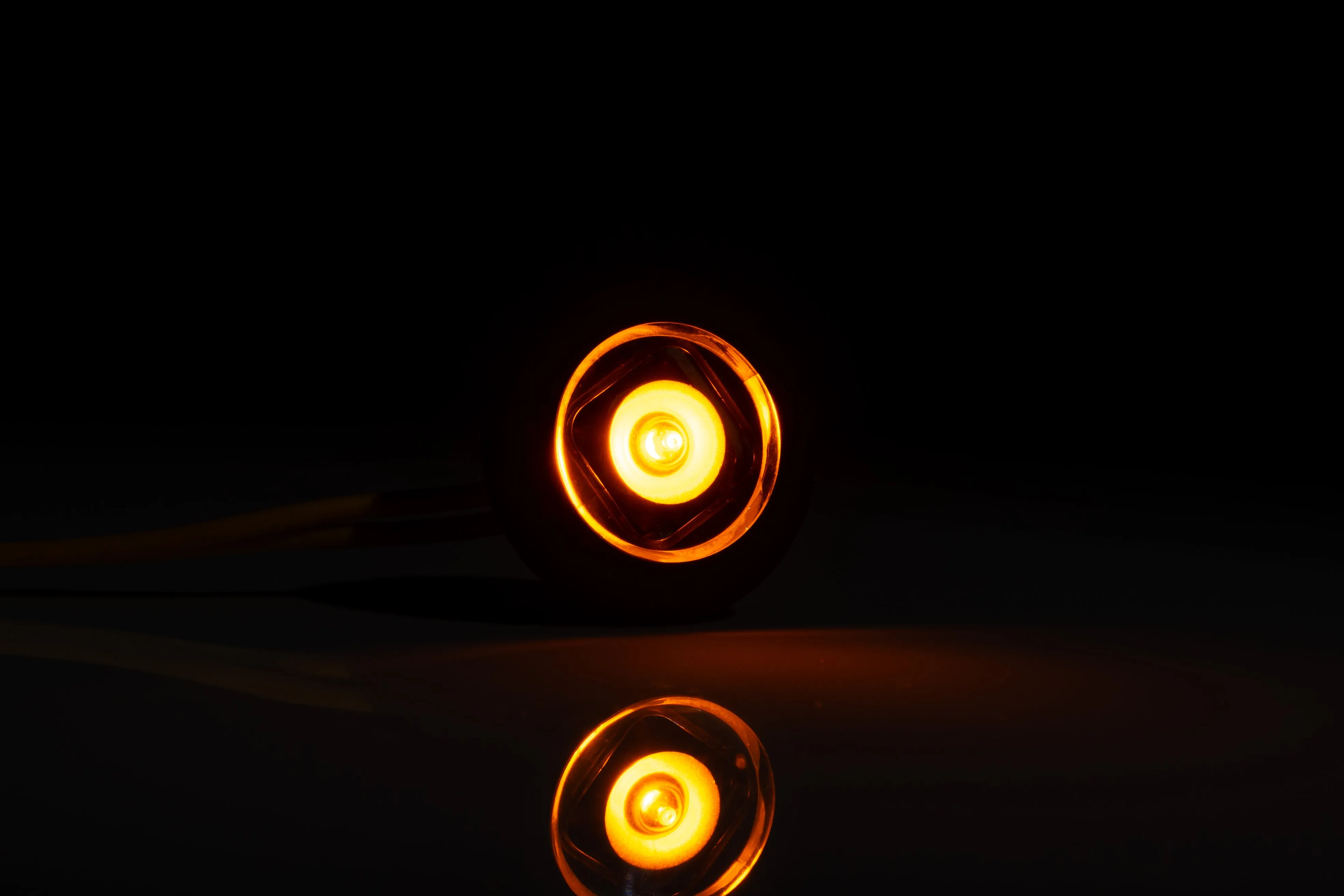 LED Bulls Eye Round Marker Lamp with Flat & Curved Gasket