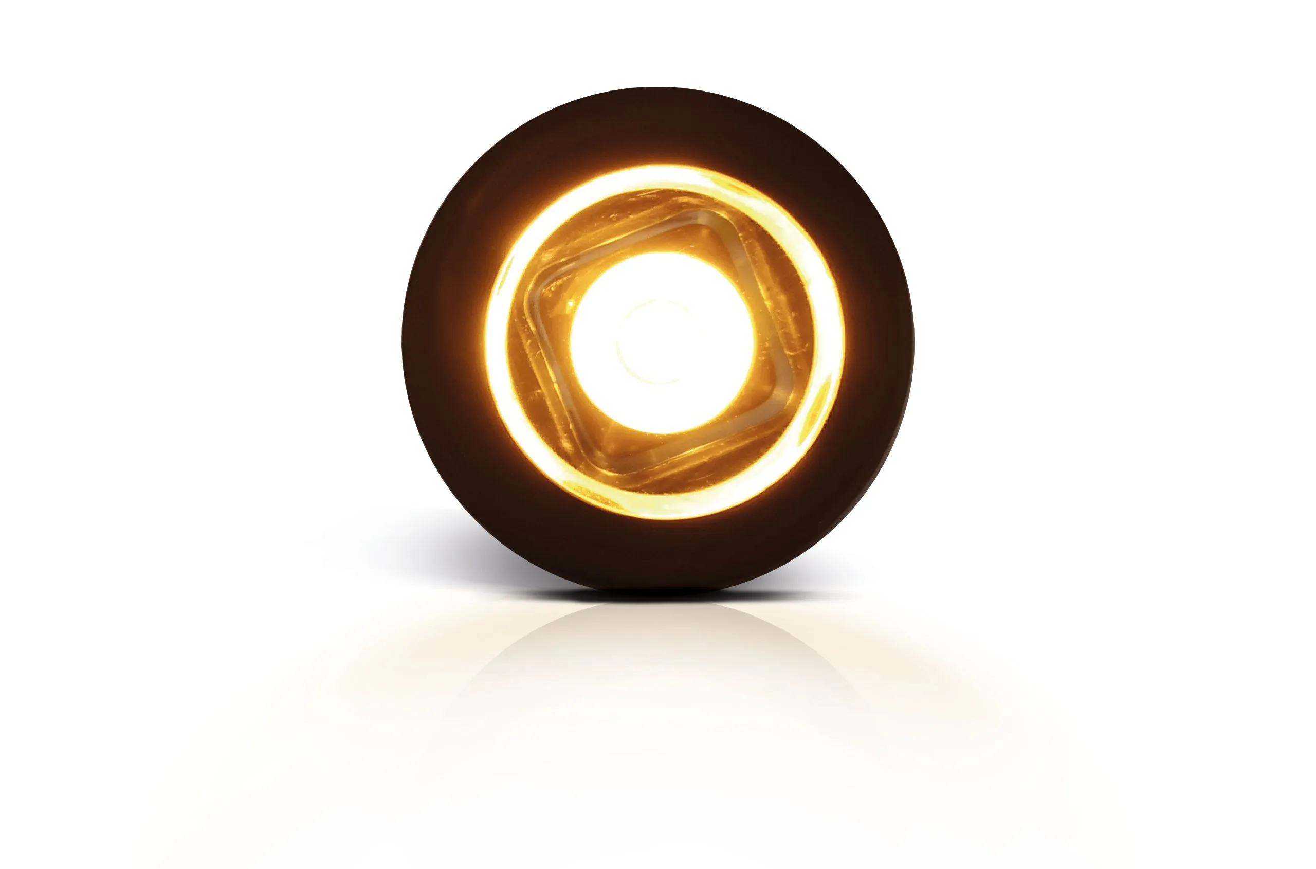 LED Bulls Eye Round Marker Lamp with Flat & Curved Gasket