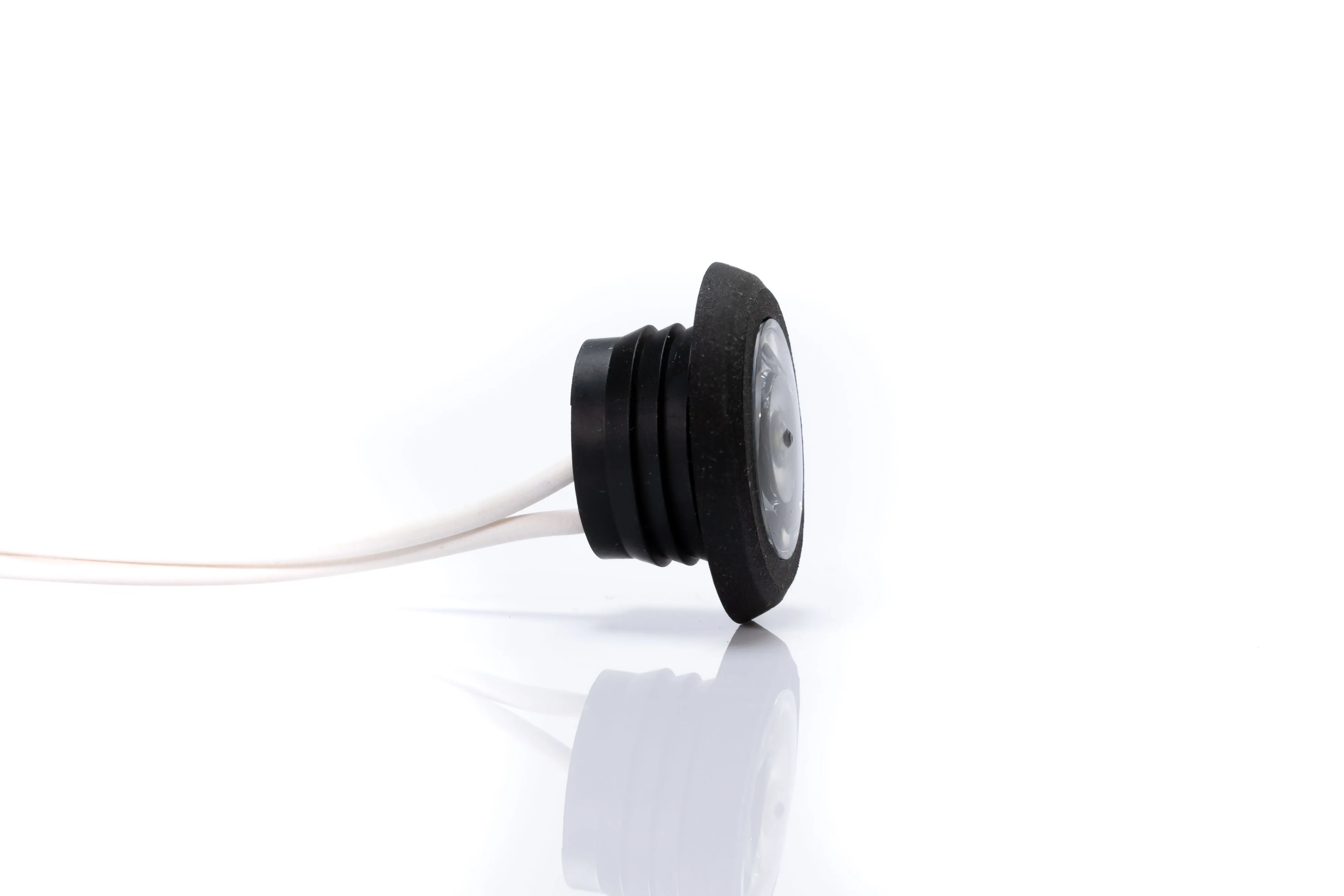 LED Bulls Eye Round Marker Lamp with Flat & Curved Gasket