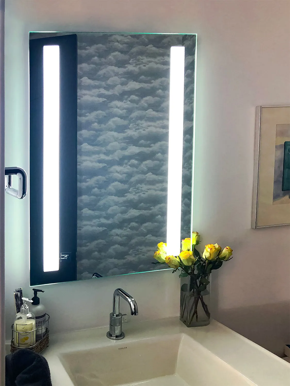 LED Mirror (Front-Lighted Bars) 24" x 32"