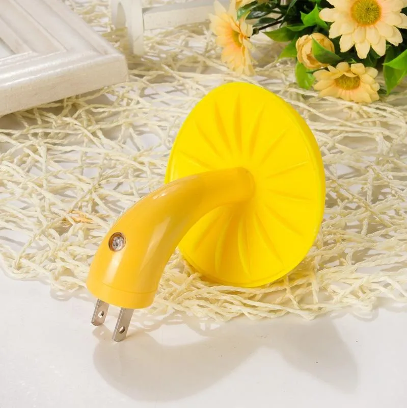 LED Night Light Mushroom Wall Socket Lights Lamp for Bedroom Home Decoration Light-controlled Sensor lamp
