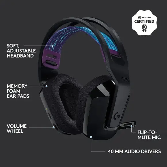 Logitech G535 LIGHTSPEED Wireless Gaming Headset - BLACK