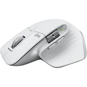 Logitech MX Master 3S Wireless Mouse - 8K DPI, Track on Glass, Quiet Clicks, USB-C, Bluetooth, Multi-OS Compatibility - Grey