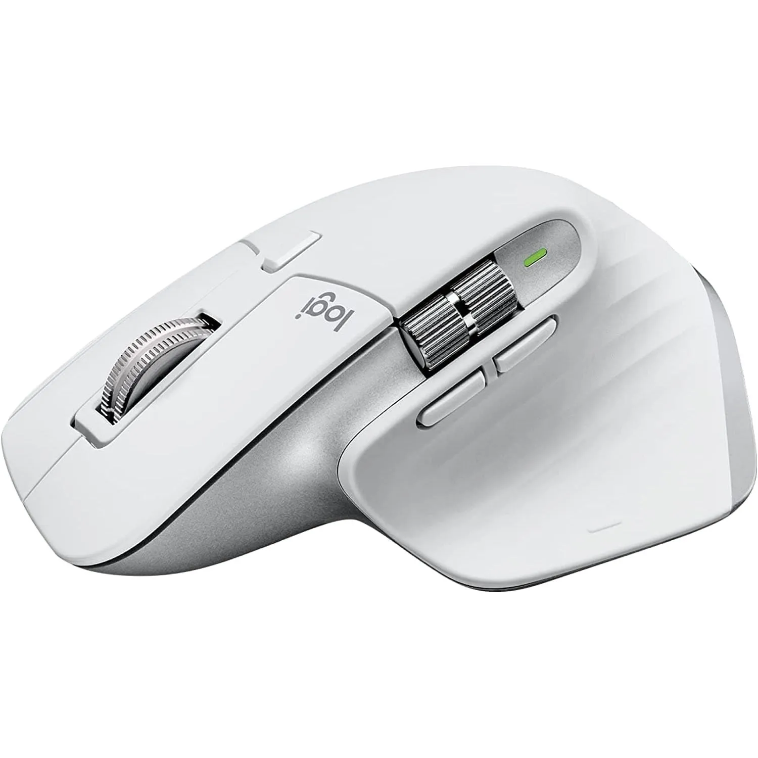 Logitech MX Master 3S Wireless Mouse - 8K DPI, Track on Glass, Quiet Clicks, USB-C, Bluetooth, Multi-OS Compatibility - Grey