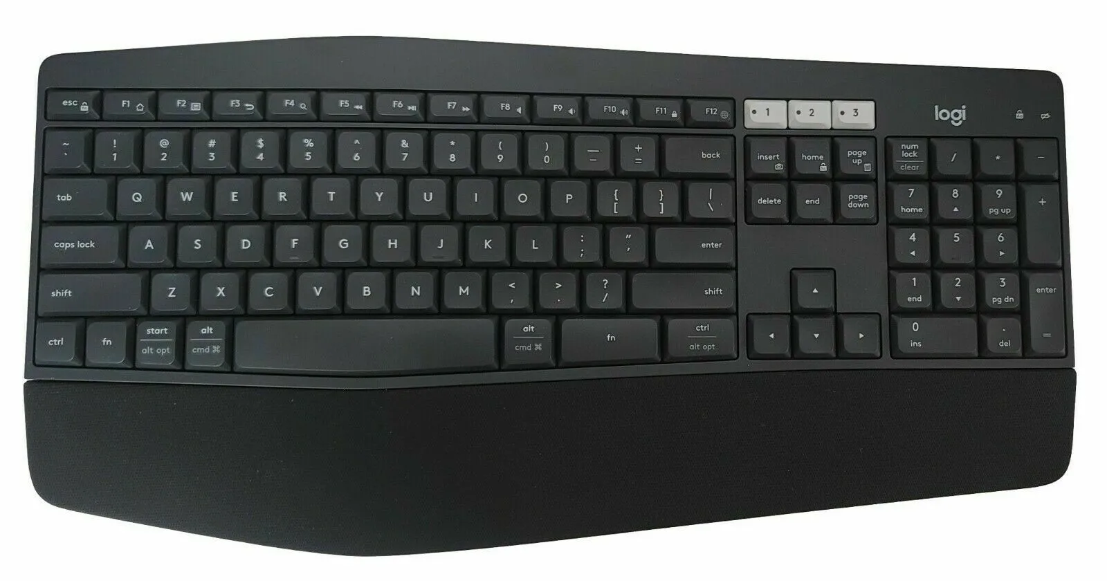 Logitech Palm Rest Wireless Keyboard K850 and M585 Mouse Combo,