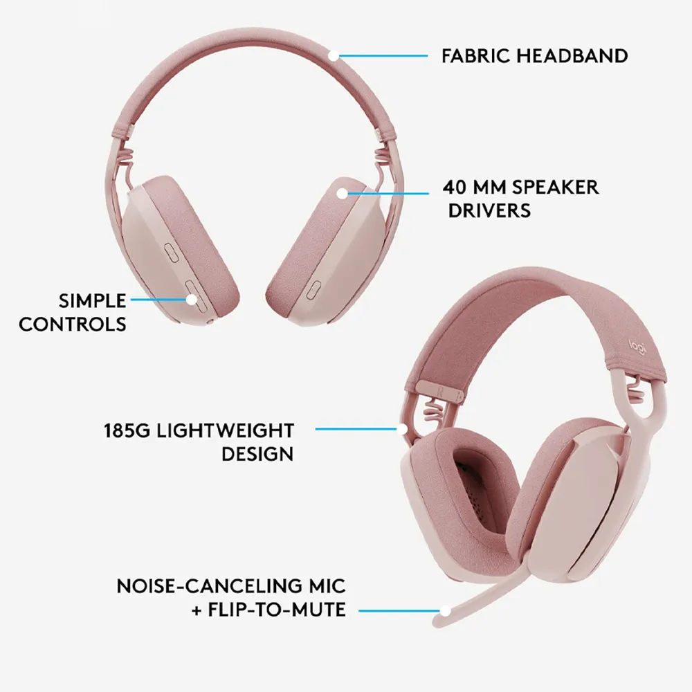 Logitech Zone Vibe 100 Wireless Headset