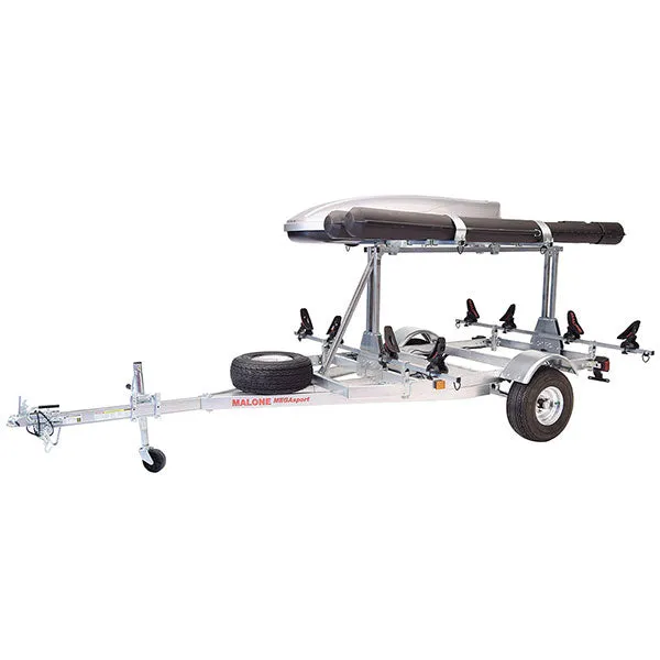 Malone MegaSport LowBed w/ Tier Kayak Trailer Package