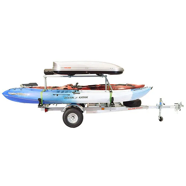 Malone MegaSport LowBed w/ Tier Kayak Trailer Package
