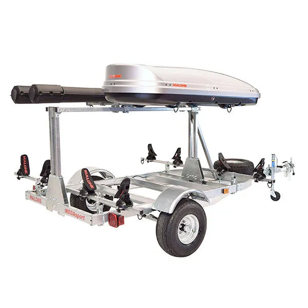 Malone MegaSport LowBed w/ Tier Kayak Trailer Package