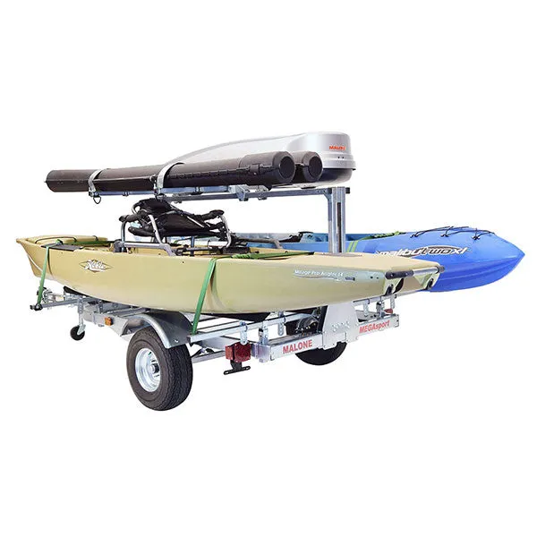 Malone MegaSport LowBed w/ Tier Kayak Trailer Package