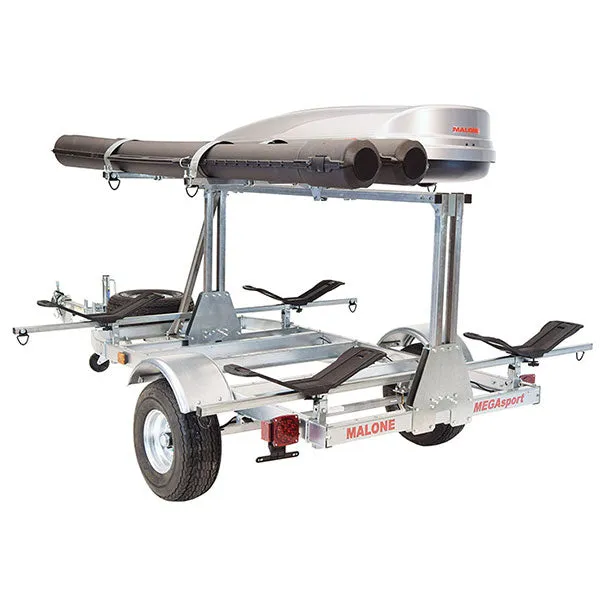 Malone MegaSport LowBed w/ Tier Kayak Trailer Package