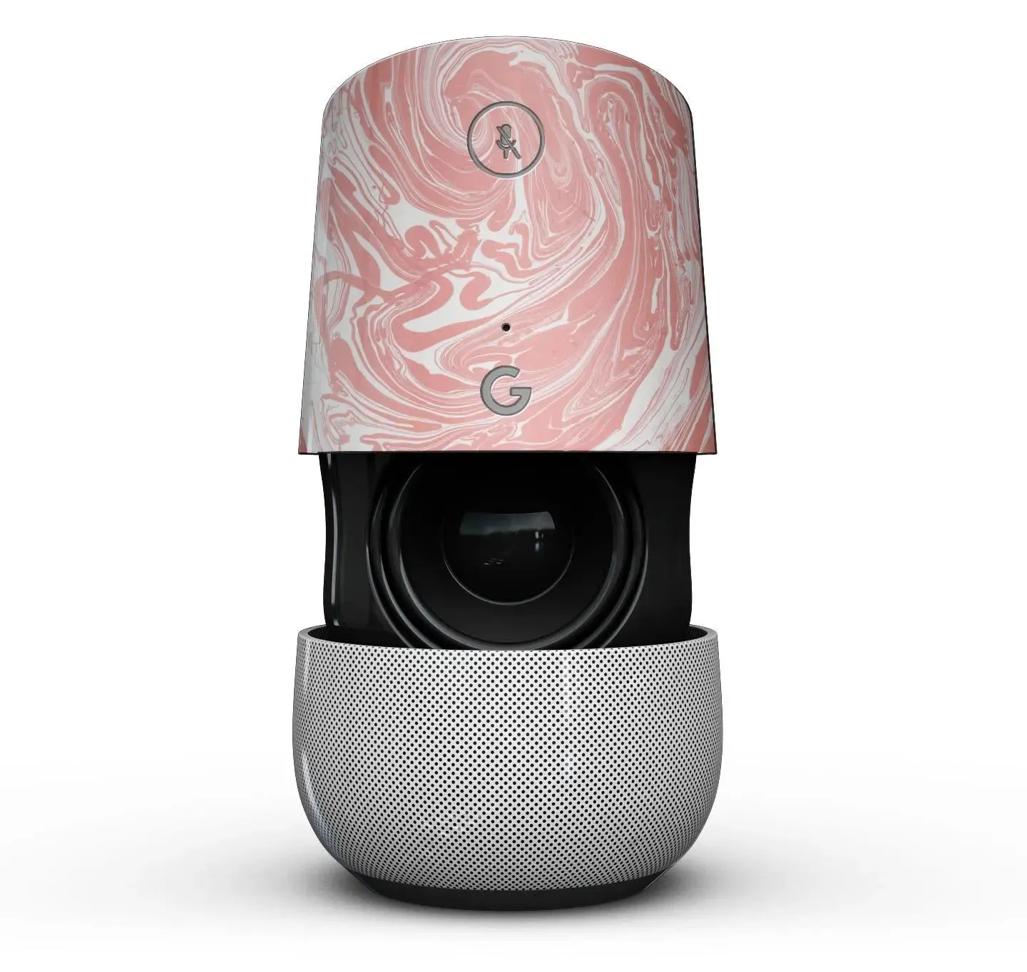Marbleized Swirling Coral - Full-Body Skin Kit for the Google Home