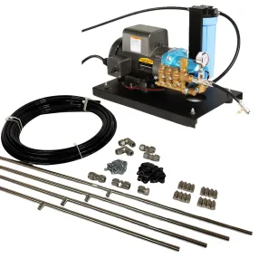 MCS Products 1.0 GPM Open Frame Misting Pump With 80ft. Stainless Mist Line Kit