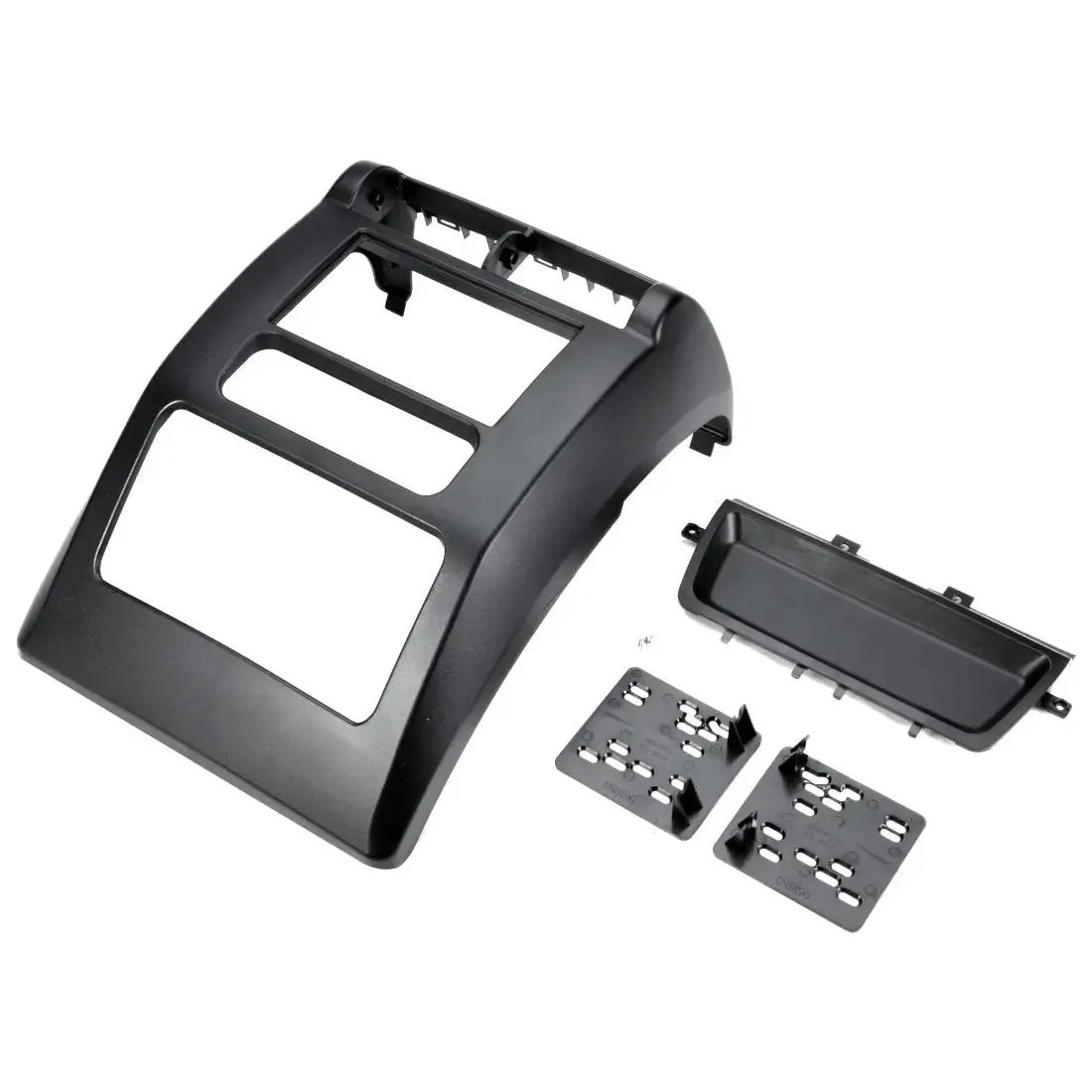 Metra 95-6541 Matte Black Double DIN Dash Kit Combo for 2003-2006 Jeep Wrangler