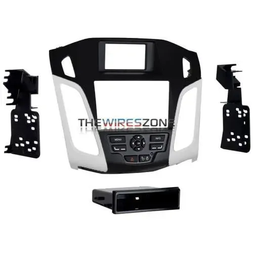 Metra 99-5827W Single/Double DIN Dash Kit w/ White Vent for Ford Focus