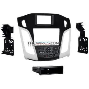 Metra 99-5827W Single/Double DIN Dash Kit w/ White Vent for Ford Focus
