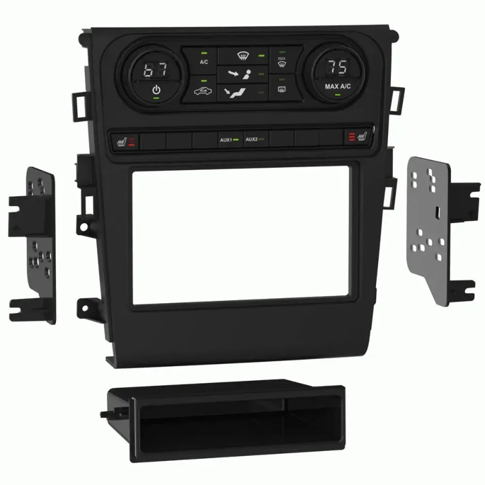 Metra 99-5854B Single or Double DIN Dash Kit for Ford Fusion 2013-2019 (with single zone climate controls)