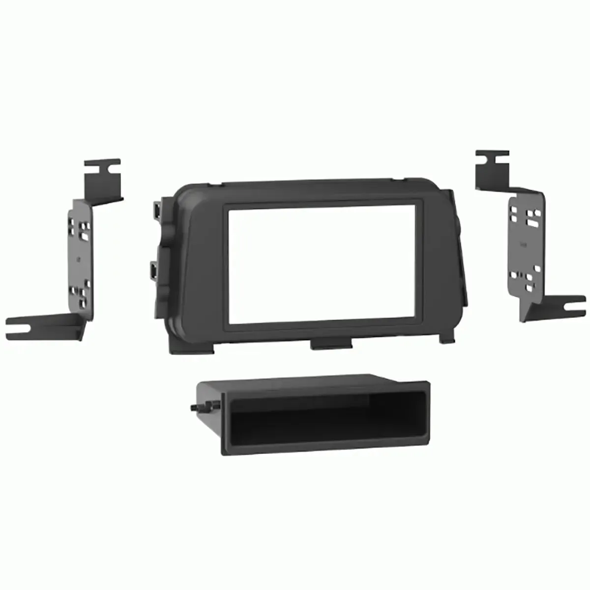 Metra 99-7636B Single DIN Car Dash Kit for Select 2018-2021 Nissan Kicks Vehicle Matte Black