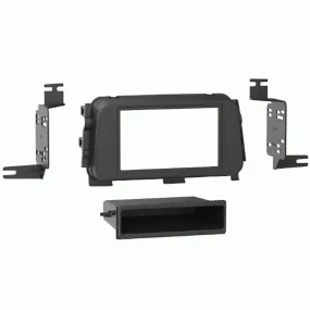 Metra 99-7636B Single DIN Car Dash Kit for Select 2018-2021 Nissan Kicks Vehicle Matte Black