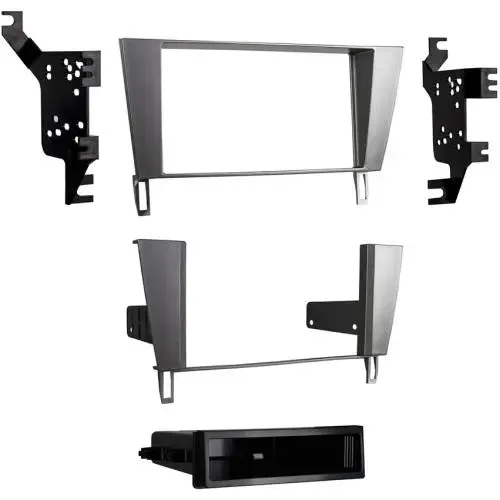 Metra 99-8161S Silver Single/Double DIN Dash Kit for 02-10 Lexus SC430