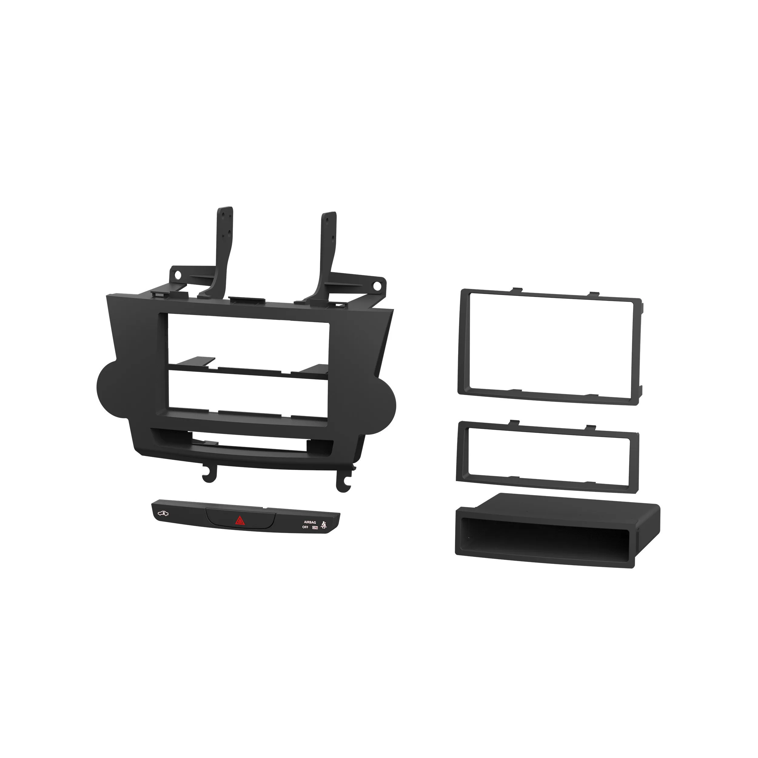 Metra 99-8274B Single or Double DIN Dash Kit for Toyota Highlander 08-12 with Nav Black