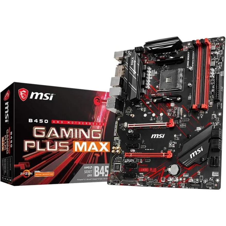 MSI B450 Gaming Plus MAX scheda Madre Presa AM4 ATX AMD B450 (Refurbished)